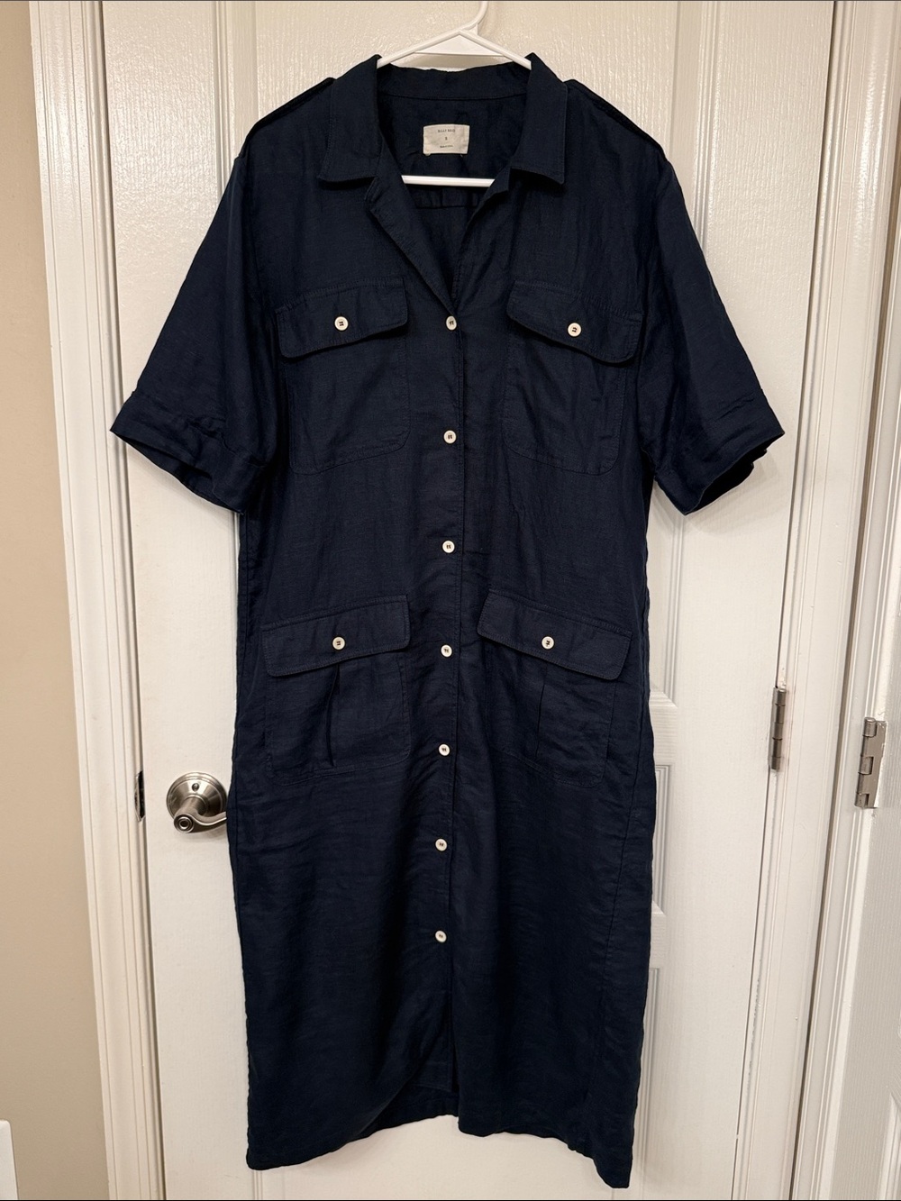 Billy Reid Linen Utility Dress Size Small